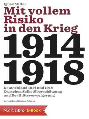 cover image of Mit vollem Risiko in den Krieg